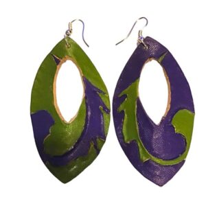 Pendientes Verde y Violeta
