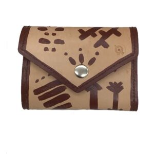 Cartera de cuero étnica