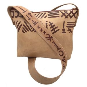 Bolso de cuero étnico