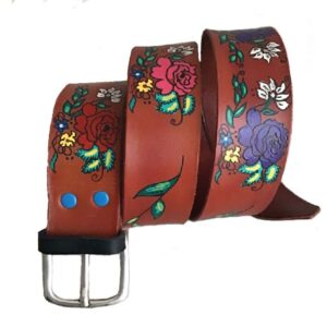 Cinturón con flores