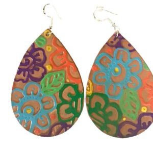 Pendientes Alegría Floral gota de agua