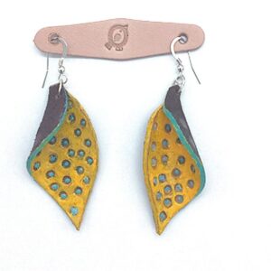 Pendientes Puntos Azules