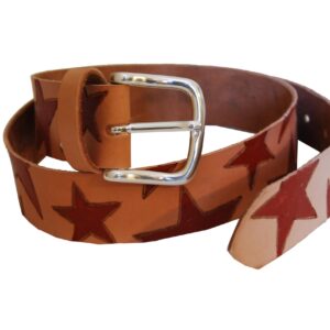 Cinturón de cuero Estrellas