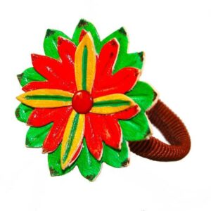 Coletero de piel Flor 7#