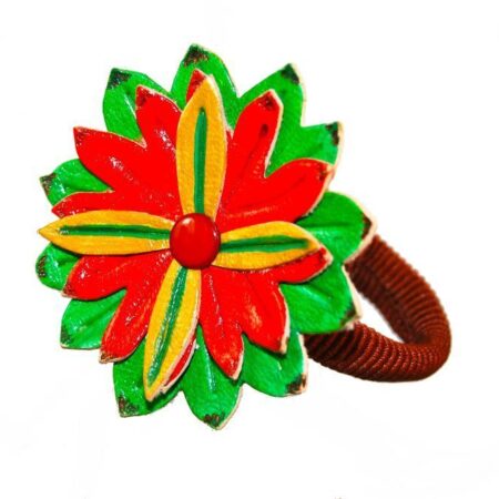 Coletero de piel Flor 7#