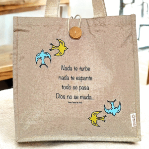 Bolsa de tela Nada te turbe