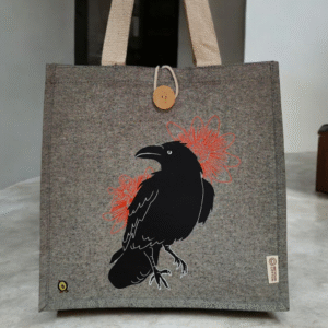 Bolsa de tela Cuervo Floral