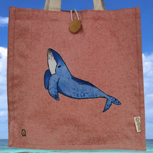 Bolsa de tela Ballena Azul