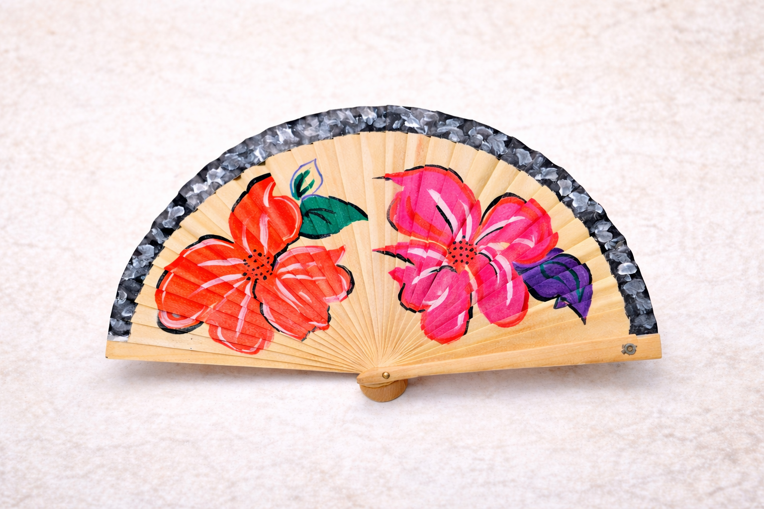 Abanico pintado Primavera
