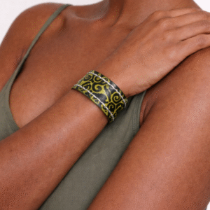 Brazalete de cuero Girasol