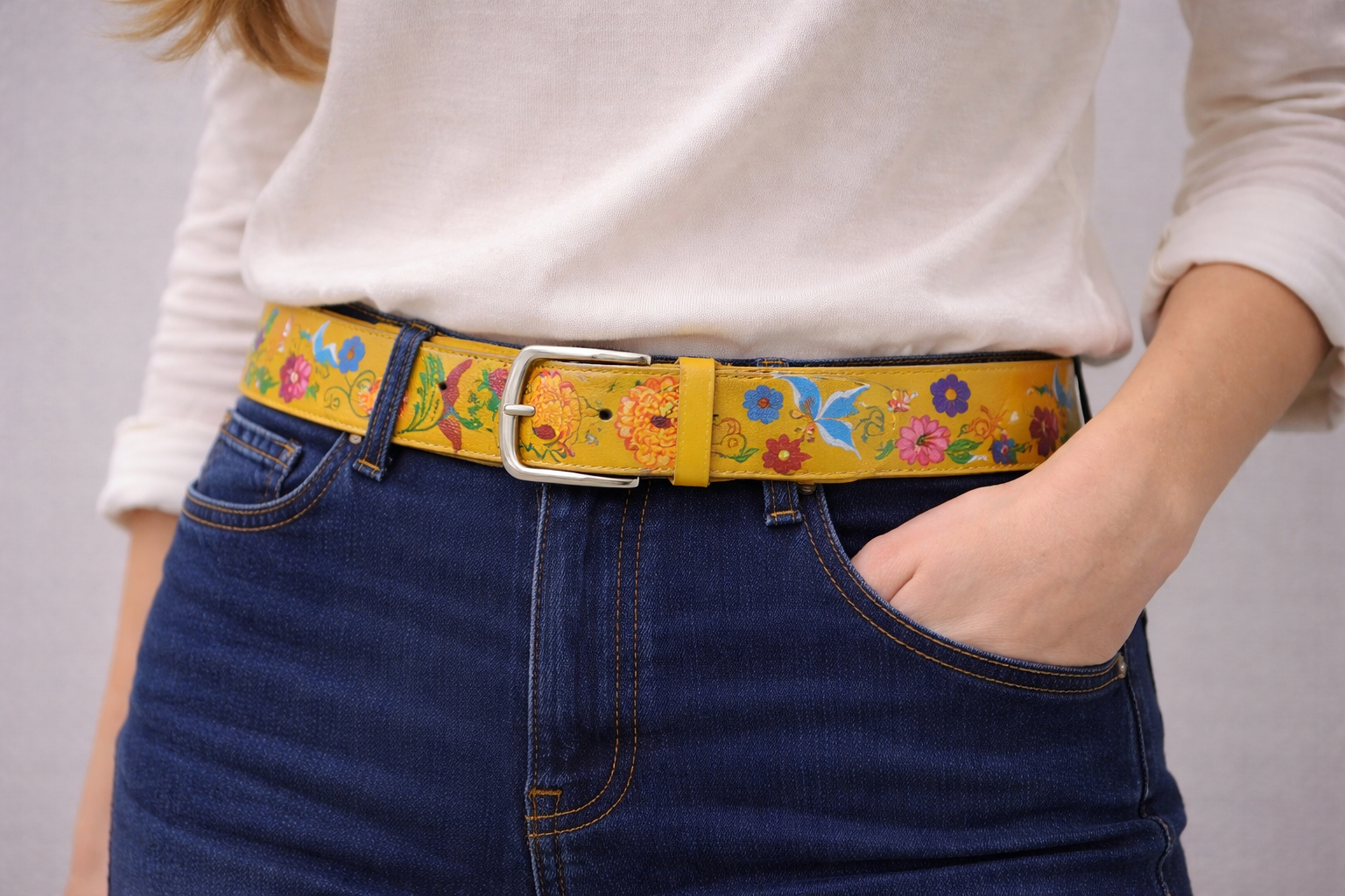 Cinturón de cuero Jardín