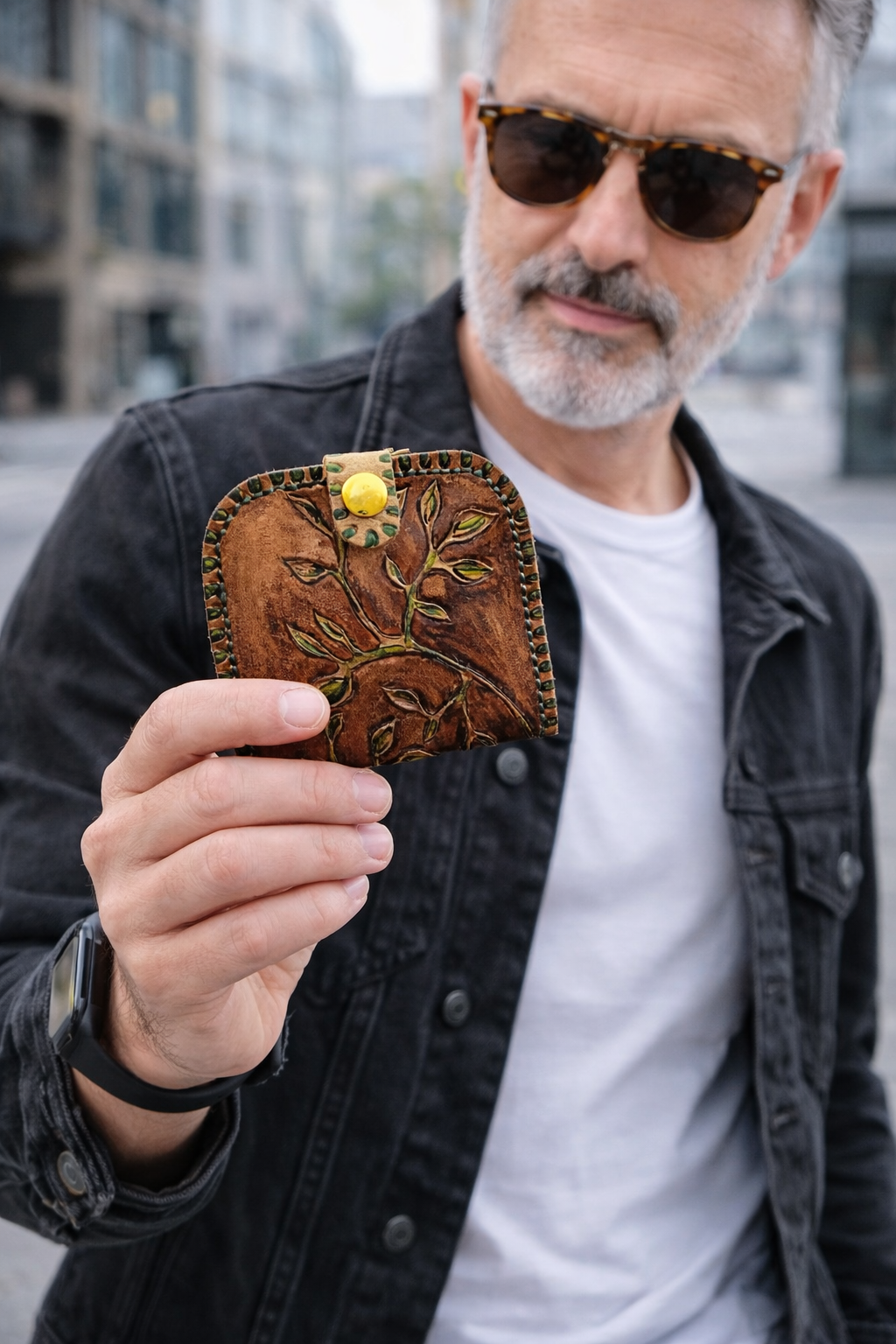 Cartera de cuero Parra Virgen