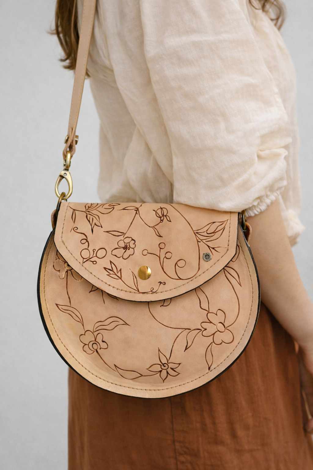 Bolso de cuero Flores de Murcia