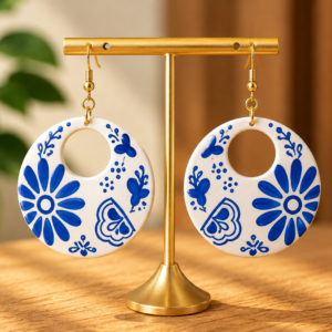 Pendientes de cuero Patios de Verano
