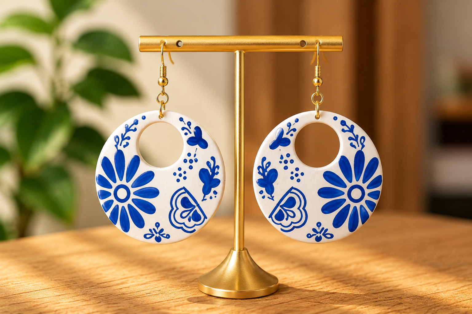 Pendientes de cuero Patios de Verano