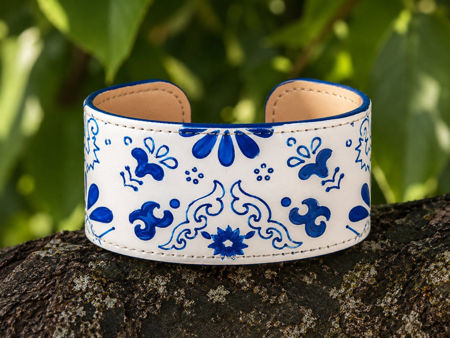 Brazalete de cuero Patios de Verano