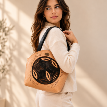 Bolso cuero Medallón Ámsterdam