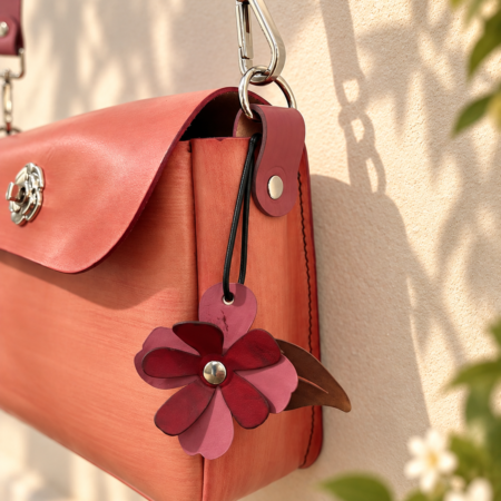 Bolso cuero Coral